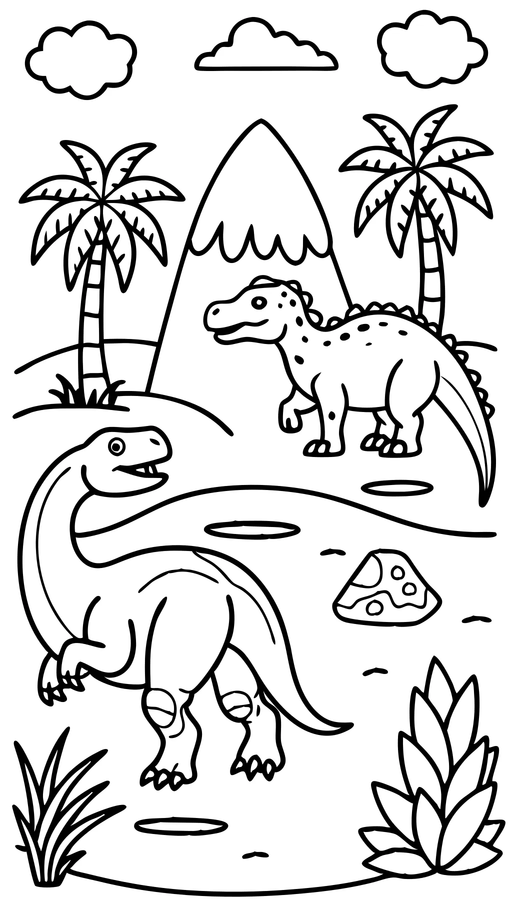 coloriages dinosaures imprimables gratuitement